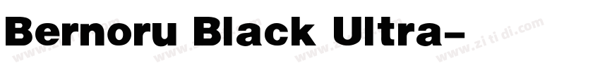 Bernoru Black Ultra字体转换